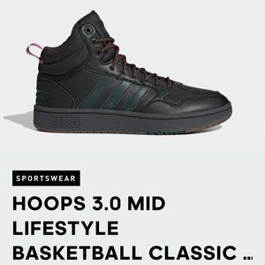 ADIDAS HOOPS 3.0 MID LIFESTYLE BASKETBALL CLASSIC FUR LINING SIZE 13